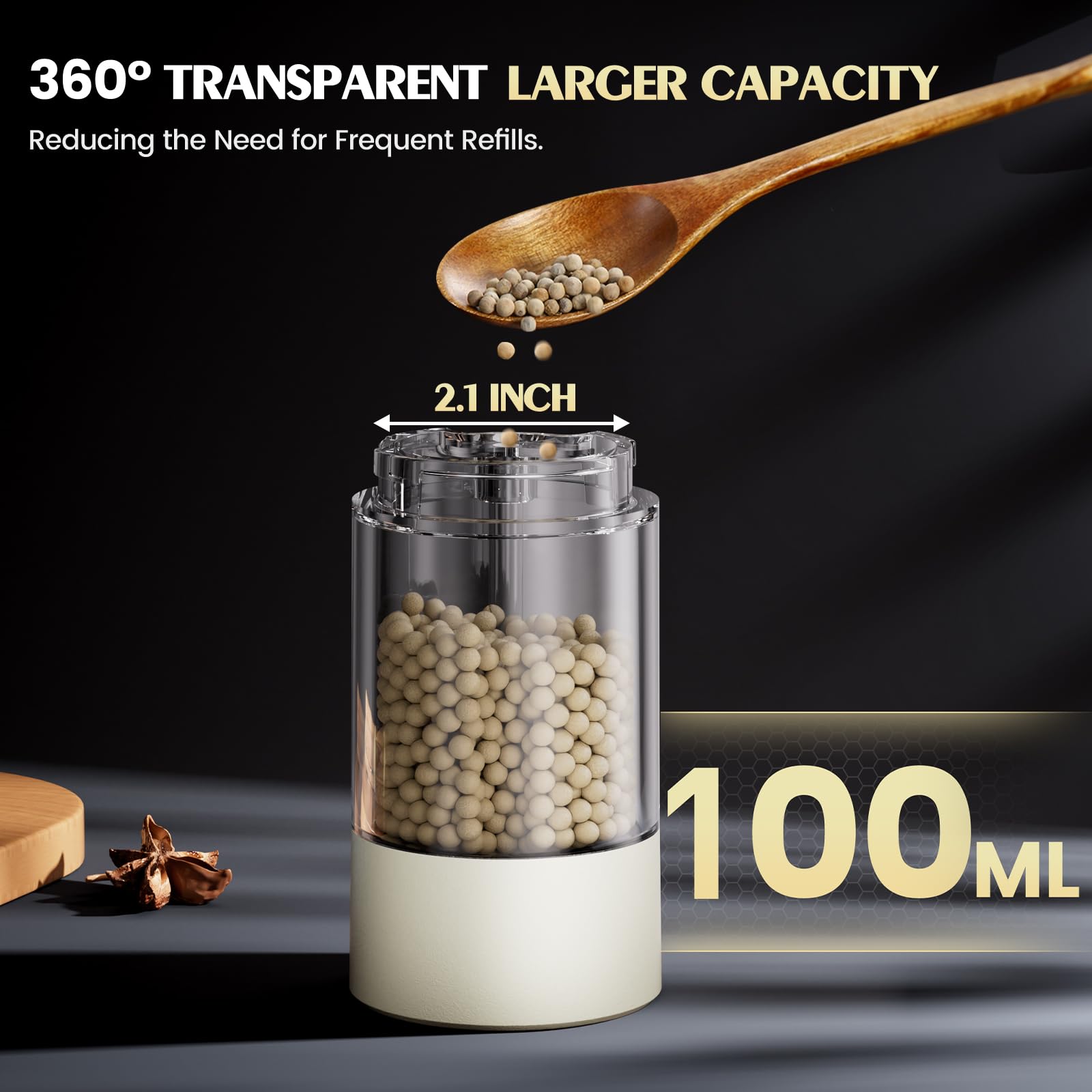 ioion durable ceramic blades ensure smooth grinding and long-lasting performance