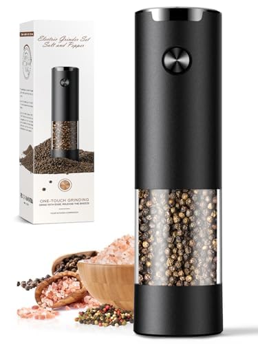 ioion electric salt and pepper grinder with battery-powered operation for effortless seasoning
