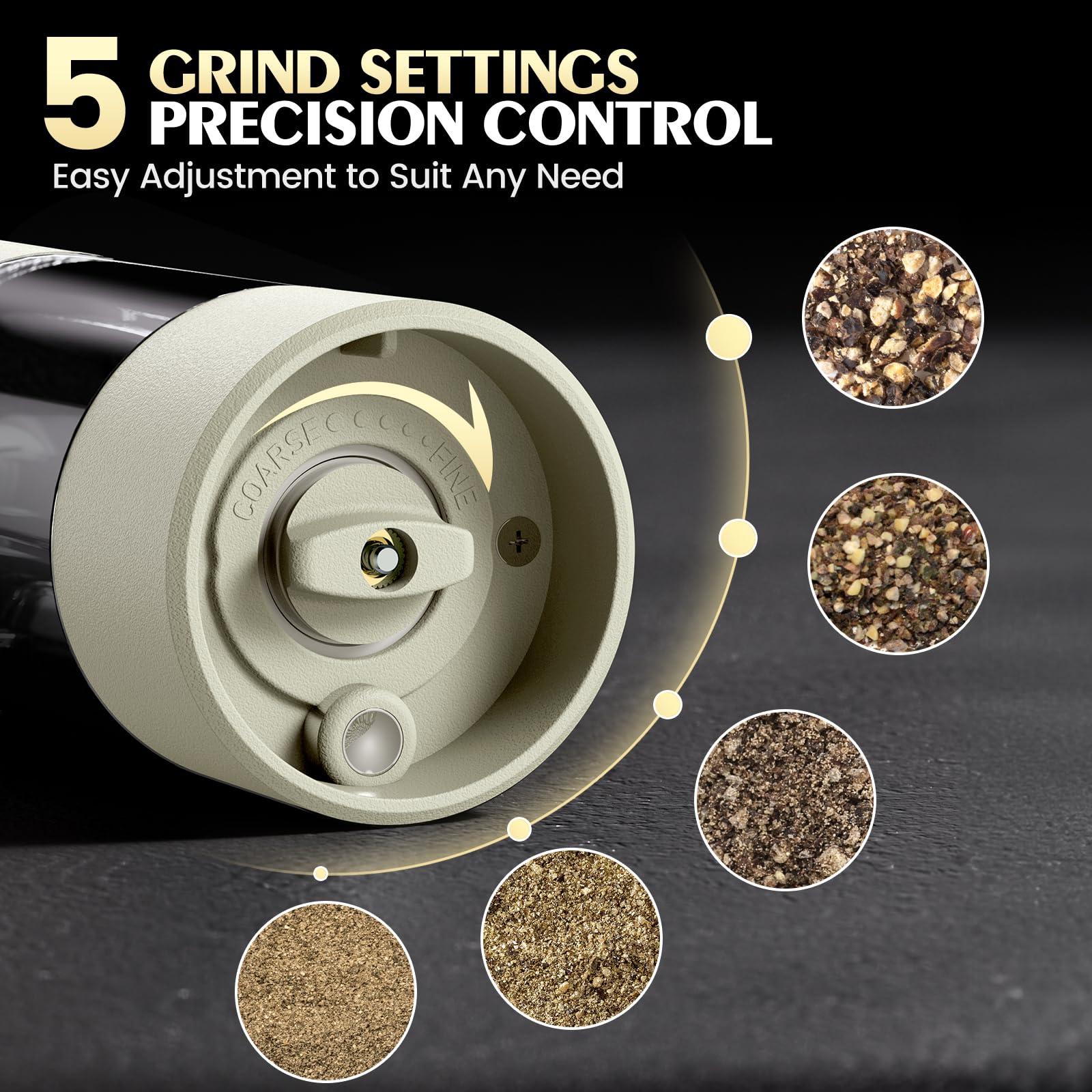 ioion one-hand operation grinder ideal for busy cooks and seniors