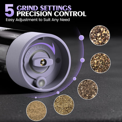 ioion one-handed grinder in action, easy seasoning while cooking