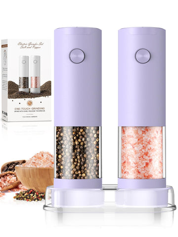ioion salt and pepper grinder set with adjustable coarseness for precise seasoning