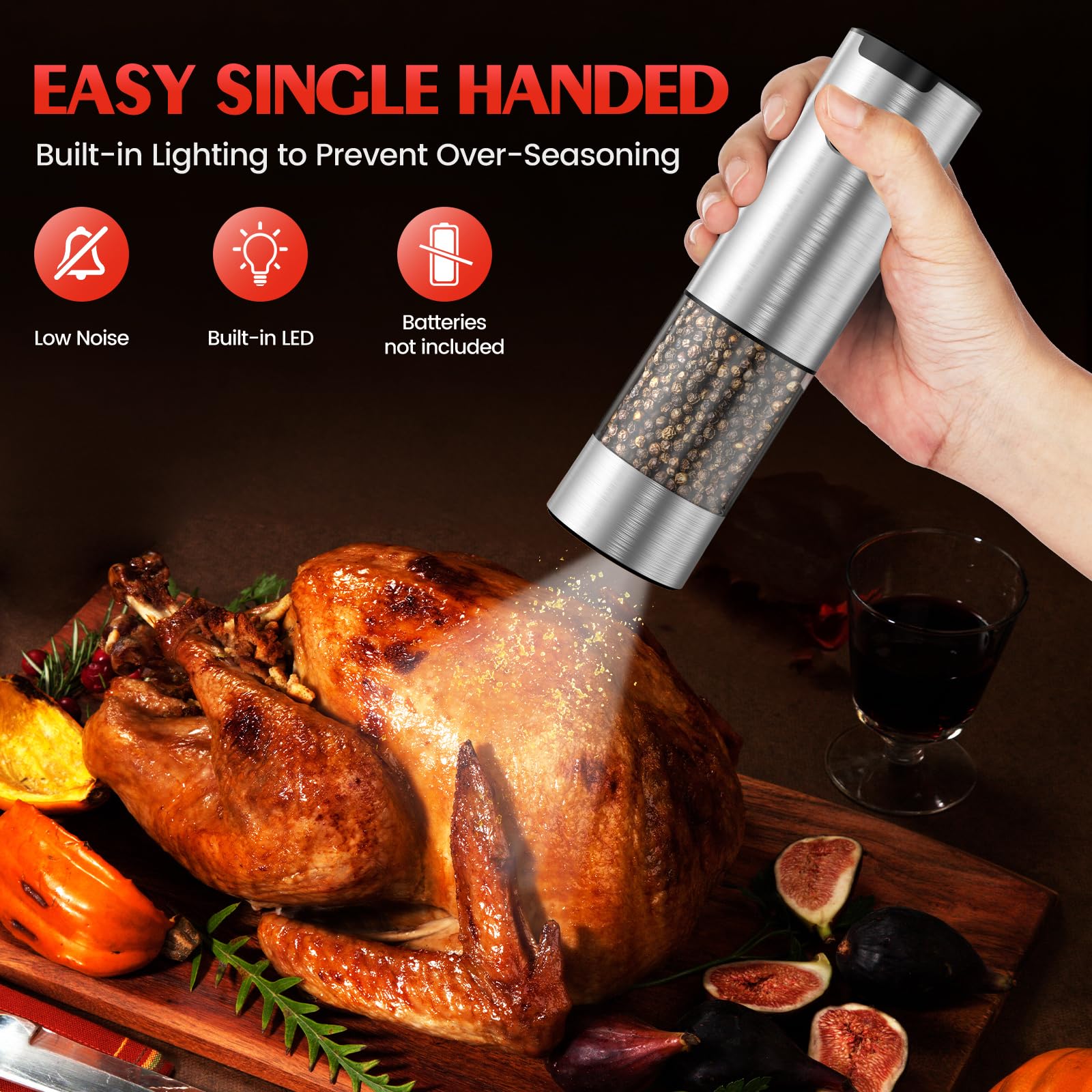 ioion stainless steel body grinder adds modern durability to the kitchen