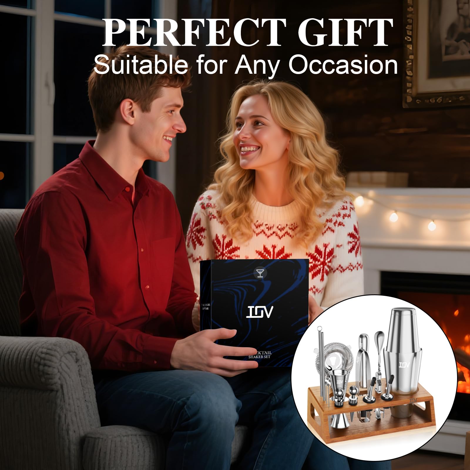IOV complete-bar-tools set includes essential accessories for professional-at-home cocktails