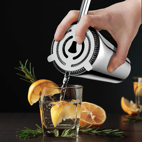 Dishwasher-safe IOV shaker set for convenient cleanup.