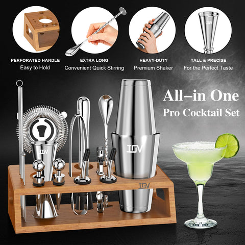 IOV stainless-steel shaker with welded base stays durable and gleaming