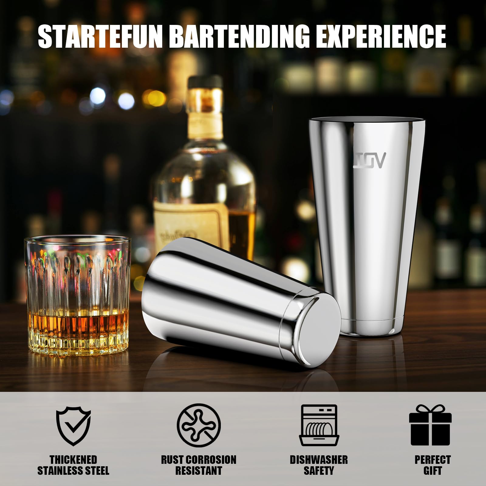 IOV welded-base design for added strength in every shake.