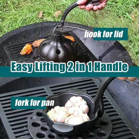 IPROUDER artisan cast iron roaster doubles as a stylish kitchen showpiece.