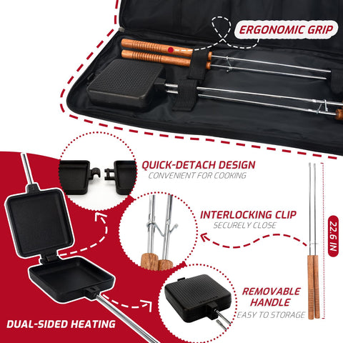 IPROUDER camping cooking kit supports versatile meals at picnics, camps, and tailgates