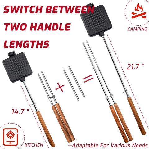 IPROUDER Cast iron sandwich press provides even heat for consistent results