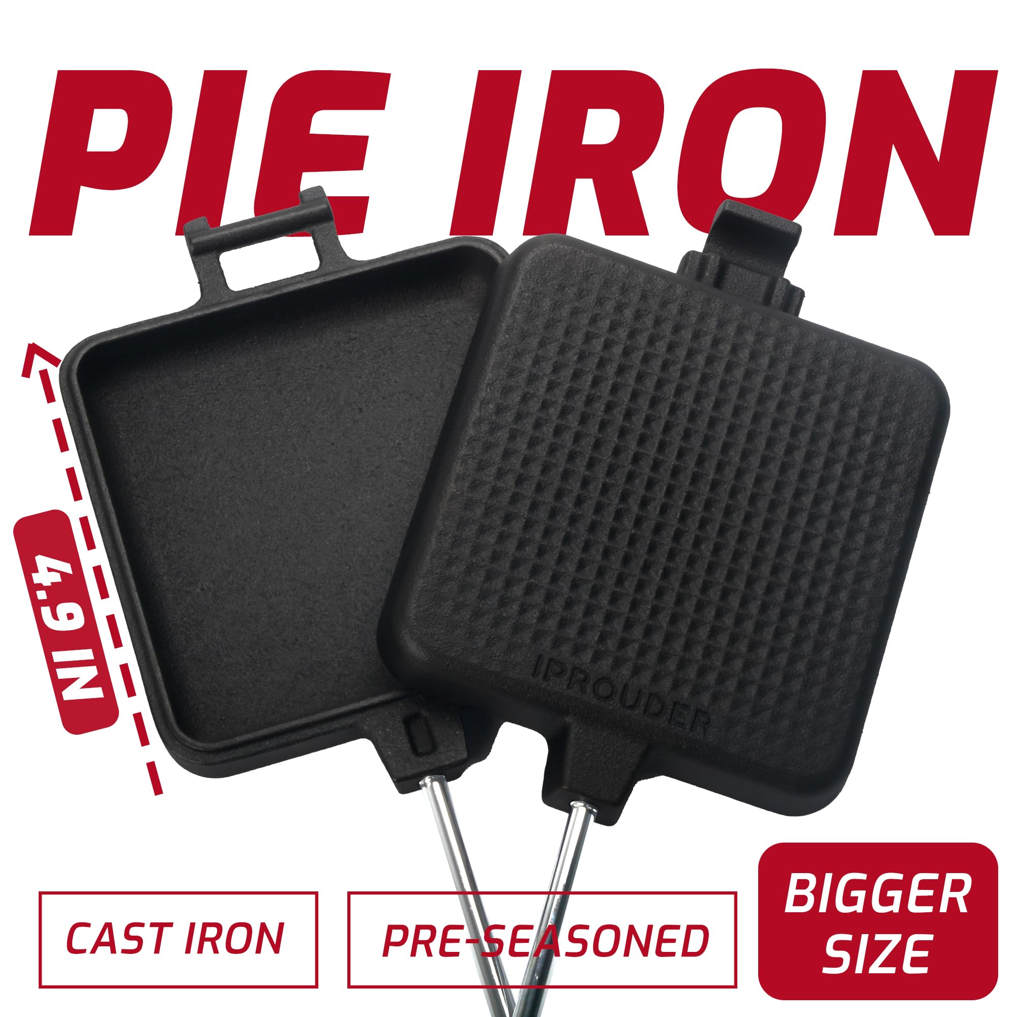 IPROUDER storage bag included makes transporting your pie iron effortless and organized