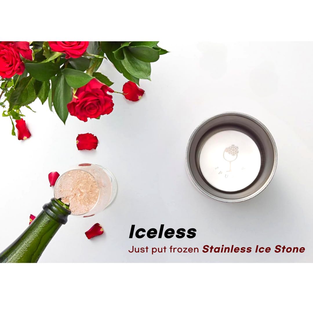 IPUJAN ice stone in freezer ready for quick chilling