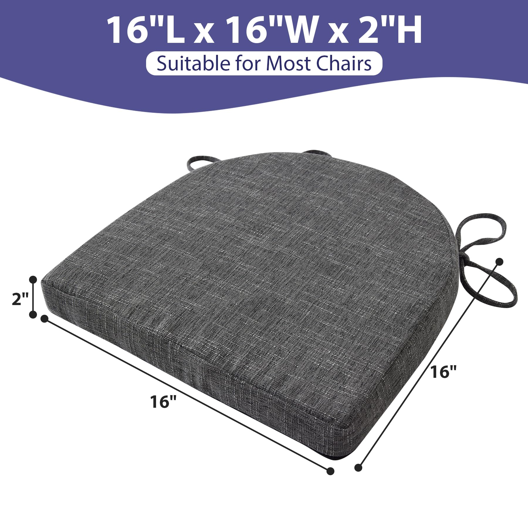 IPYNBAP chair cushion fabric and stitching for durability