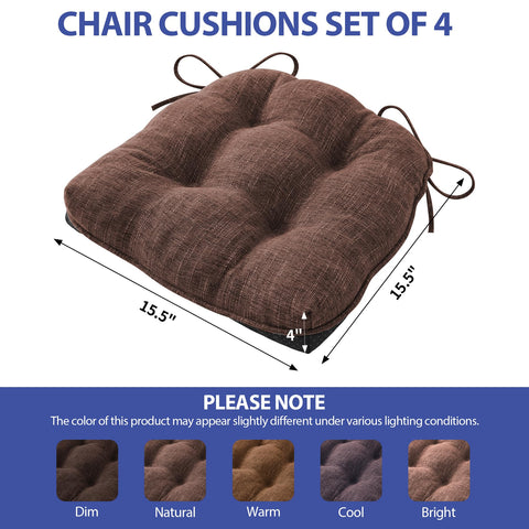 IPYNBAP chair cushion non-slip backing helps keep dining chairs stable.