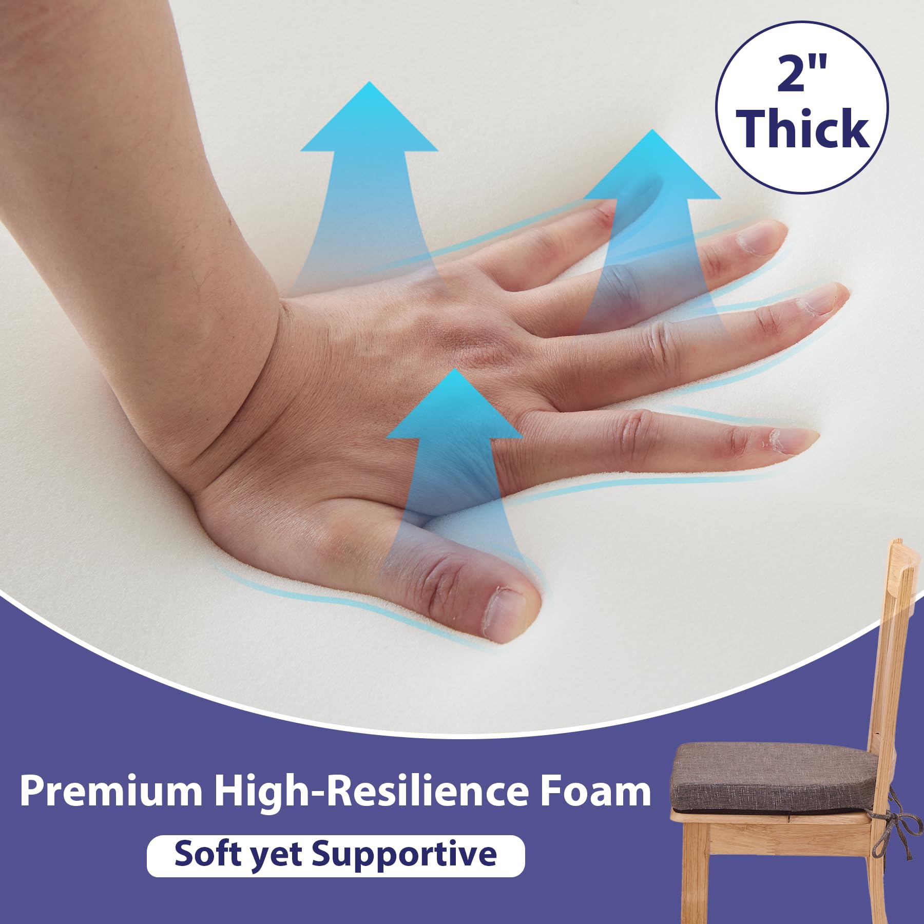 IPYNBAP chair cushions non-slip bottom grip on chairs