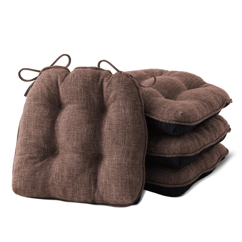 IPYNBAP dining chair cushions 4-pack with tufted fabric and secure fit.