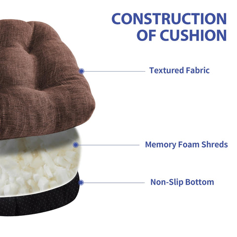 IPYNBAP memory foam close-up shows plush, supportive material for lasting comfort.