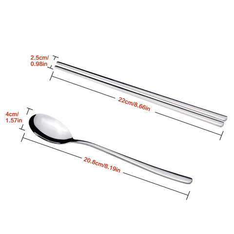 IQCWOOD chopsticks length 8.66 inches with comfortable grip.