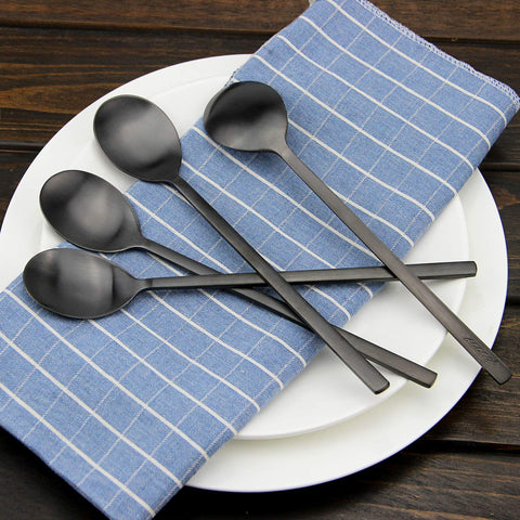 IQCWOOD multi-purpose Asian spoon great for soups, stews and desserts