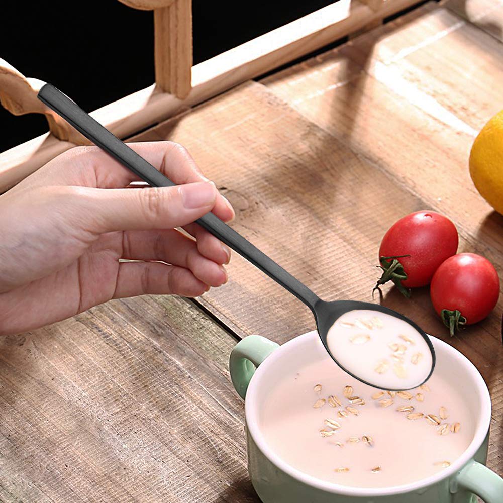 IQCWOOD ramen spoon in stainless steel for hearty bowls and reliable performance