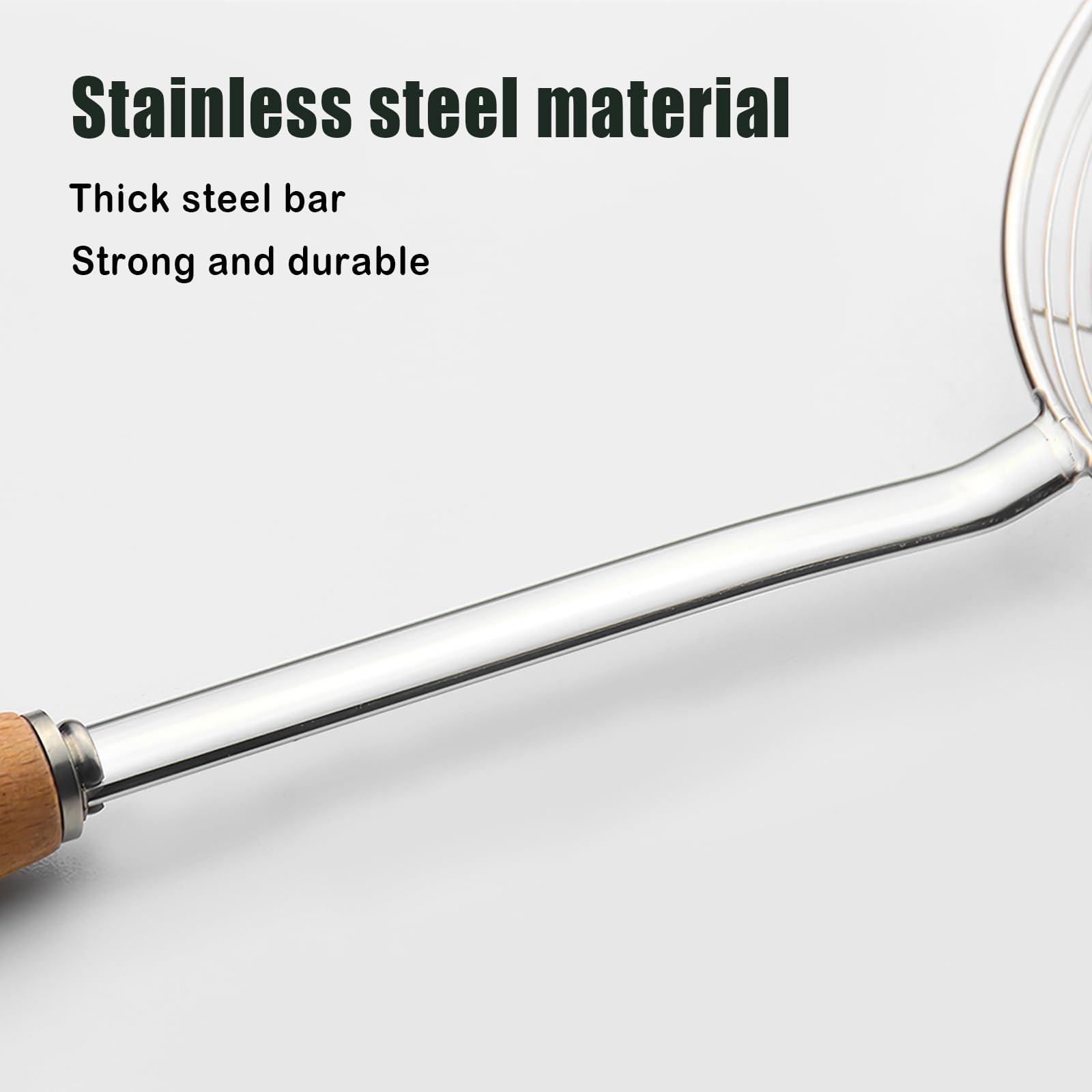 IQCWOOD spider strainer great for fries and draining excess oil.