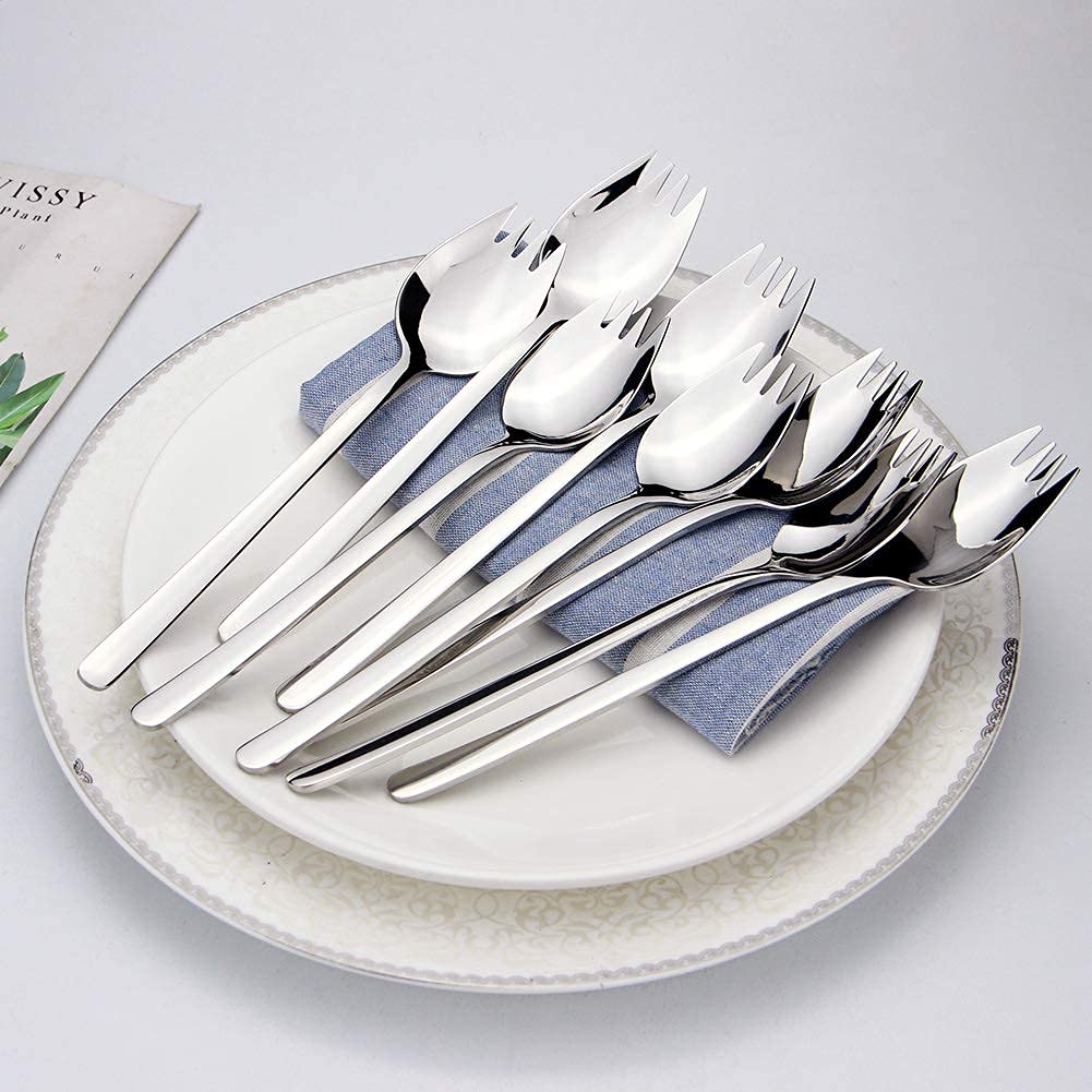 IQCWOOD sporks outdoor-ready for camping and travel.