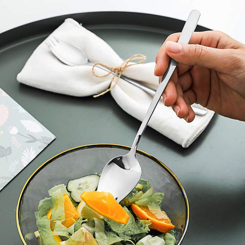 IQCWOOD sporks versatile flatware suited for casual or formal meals.