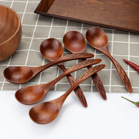 IQCWOOD wooden spoons easy to hand wash to preserve finish and longevity.