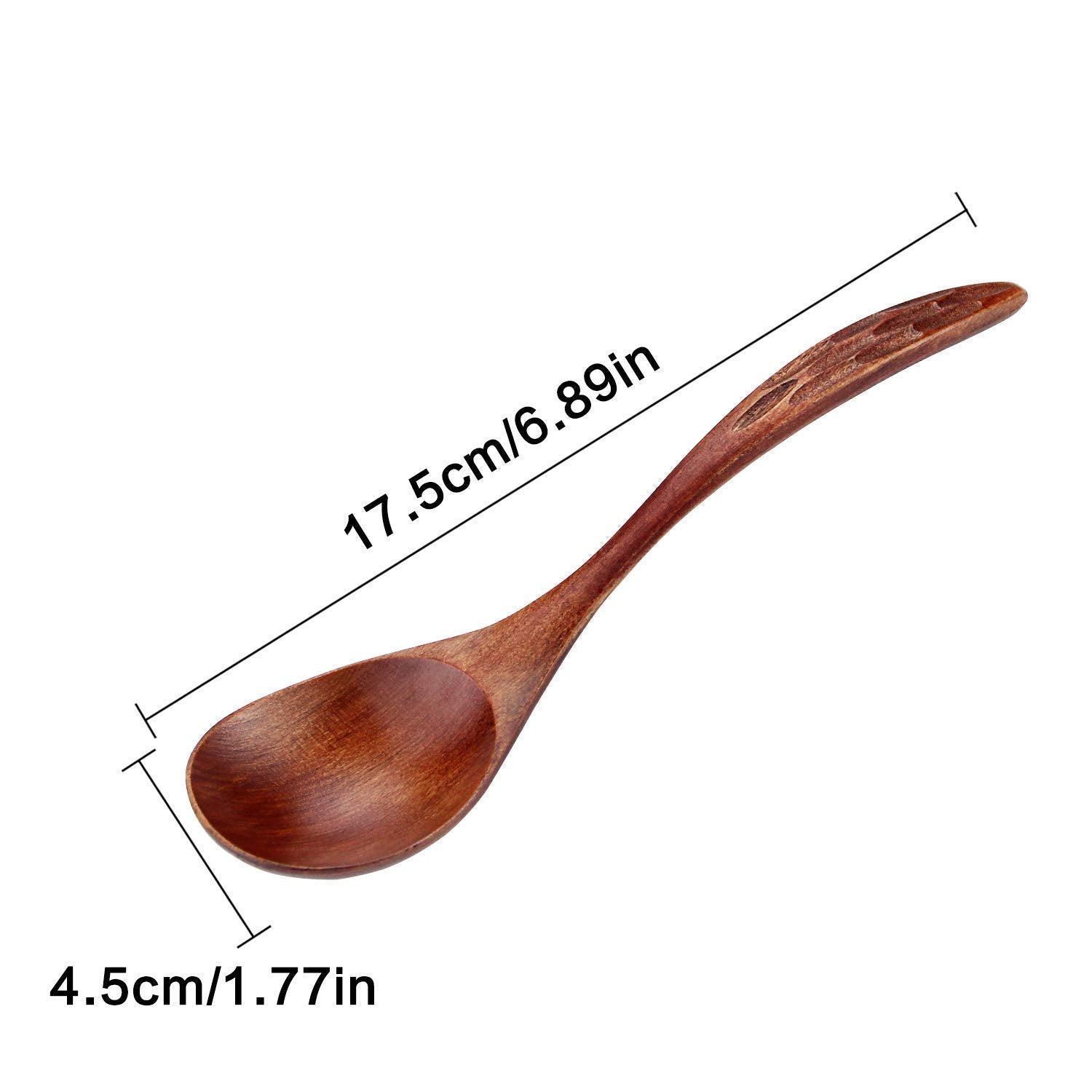 IQCWOOD wooden spoons featuring turtle shell texture for artisanal appeal and grip.