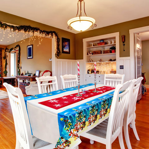 Irenare Christmas tablecloth disposable roll simplifies post-event cleanup and quick storage