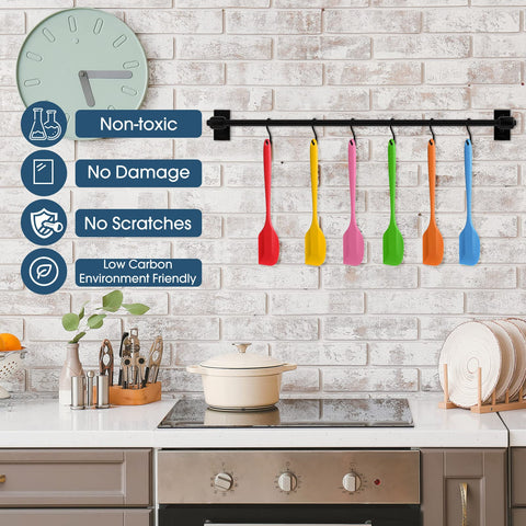 Irenare spatula set with hanging hole for fast drying and convenient storage.
