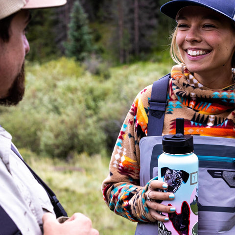 IRON °FLASK Aurora durable finish designed to withstand hiking and camping.