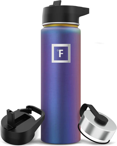 IRON °FLASK Aurora 22 oz bottle front view highlighting durable insulation.