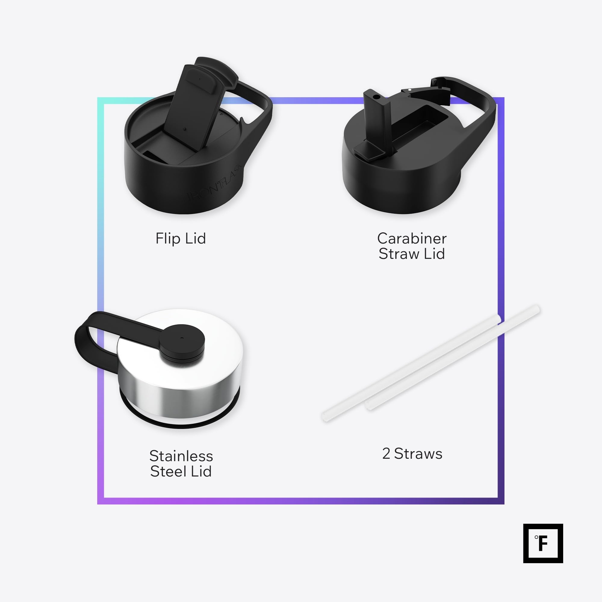 IRON °FLASK Aurora wide-mouth design for easy filling and cleaning.