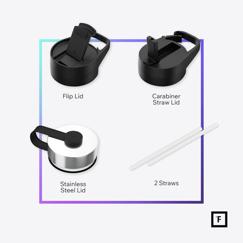 IRON °FLASK Aurora wide-mouth design for easy filling and cleaning.