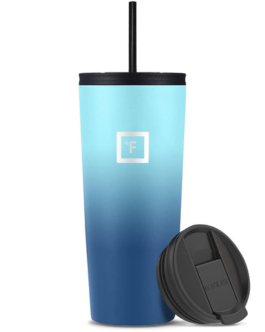 IRON °FLASK Classic 24oz blue waves tumbler ready for on-the-go hydration