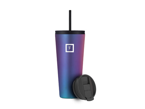 IRON °FLASK Classic Tumbler Aurora 32 oz insulated exterior highlights temperature retention.