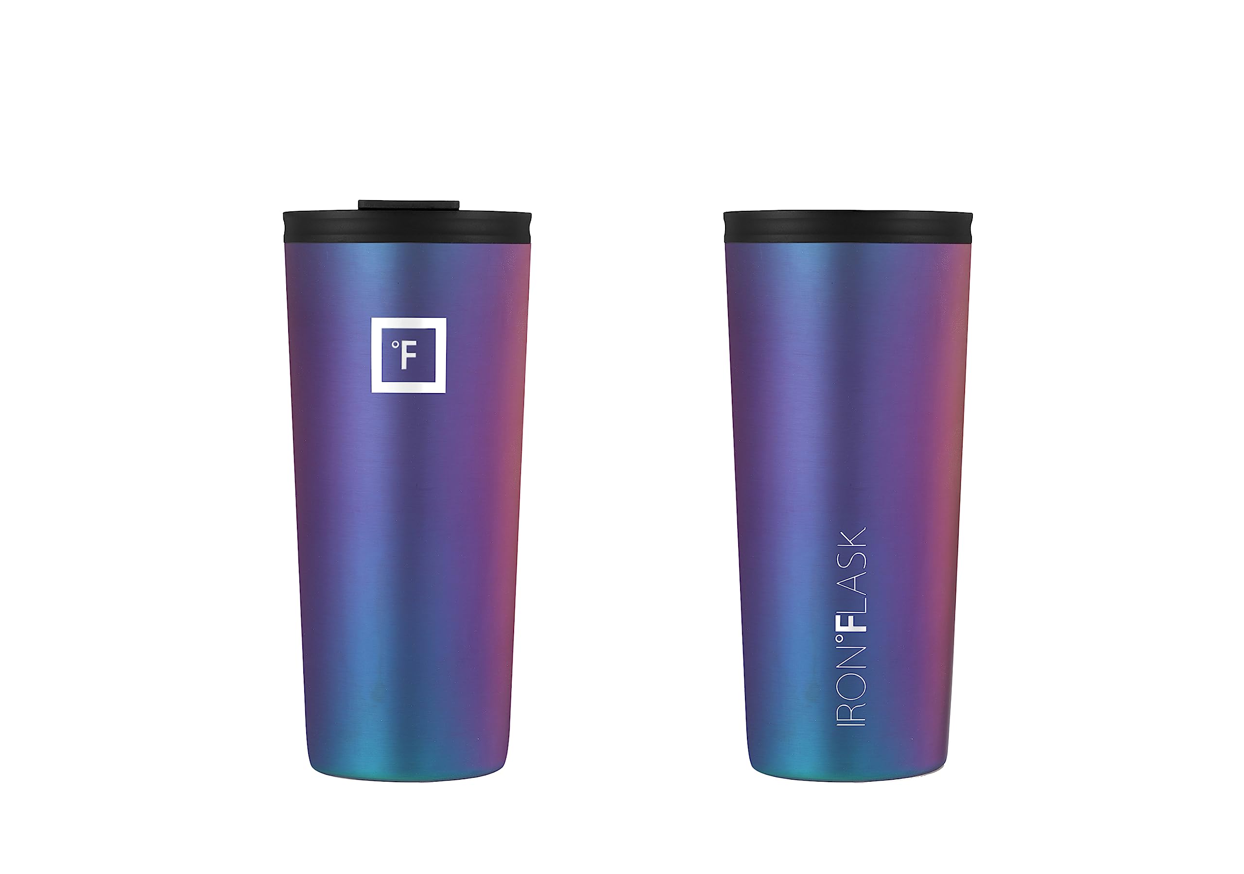 IRON °FLASK Classic Tumbler double-wall insulation keeps cold drinks for 16 hours.