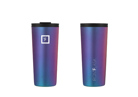 IRON °FLASK Classic Tumbler double-wall insulation keeps cold drinks for 16 hours.