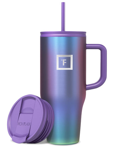 IRON °FLASK Co-Pilot Aurora 32 oz mug with insulated walls for hot or cold drinks