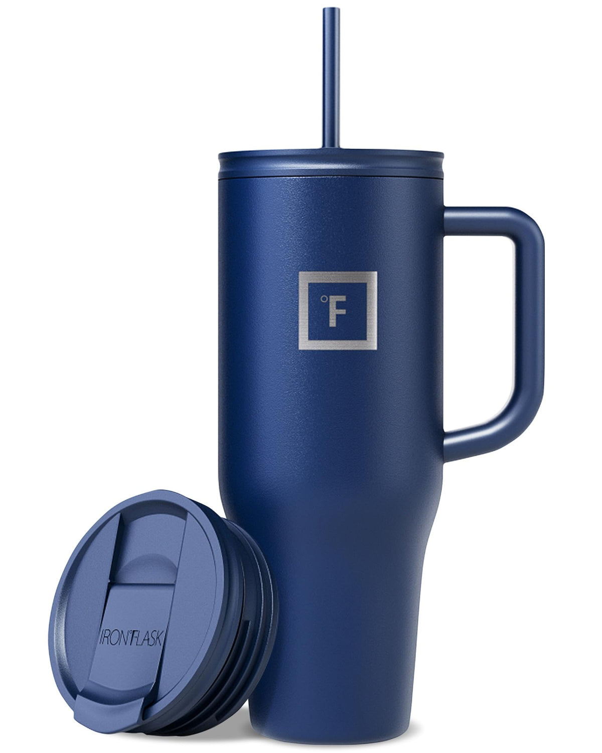 IRON °FLASK Co-Pilot mug with straw lid, ideal for on-the-go hydration