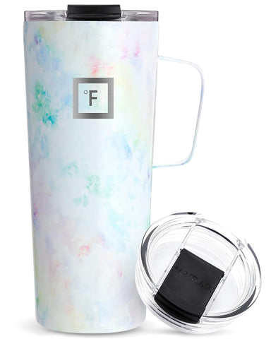 IRON °FLASK Grip mug with ergonomic handle for a secure, comfortable grip during travel.