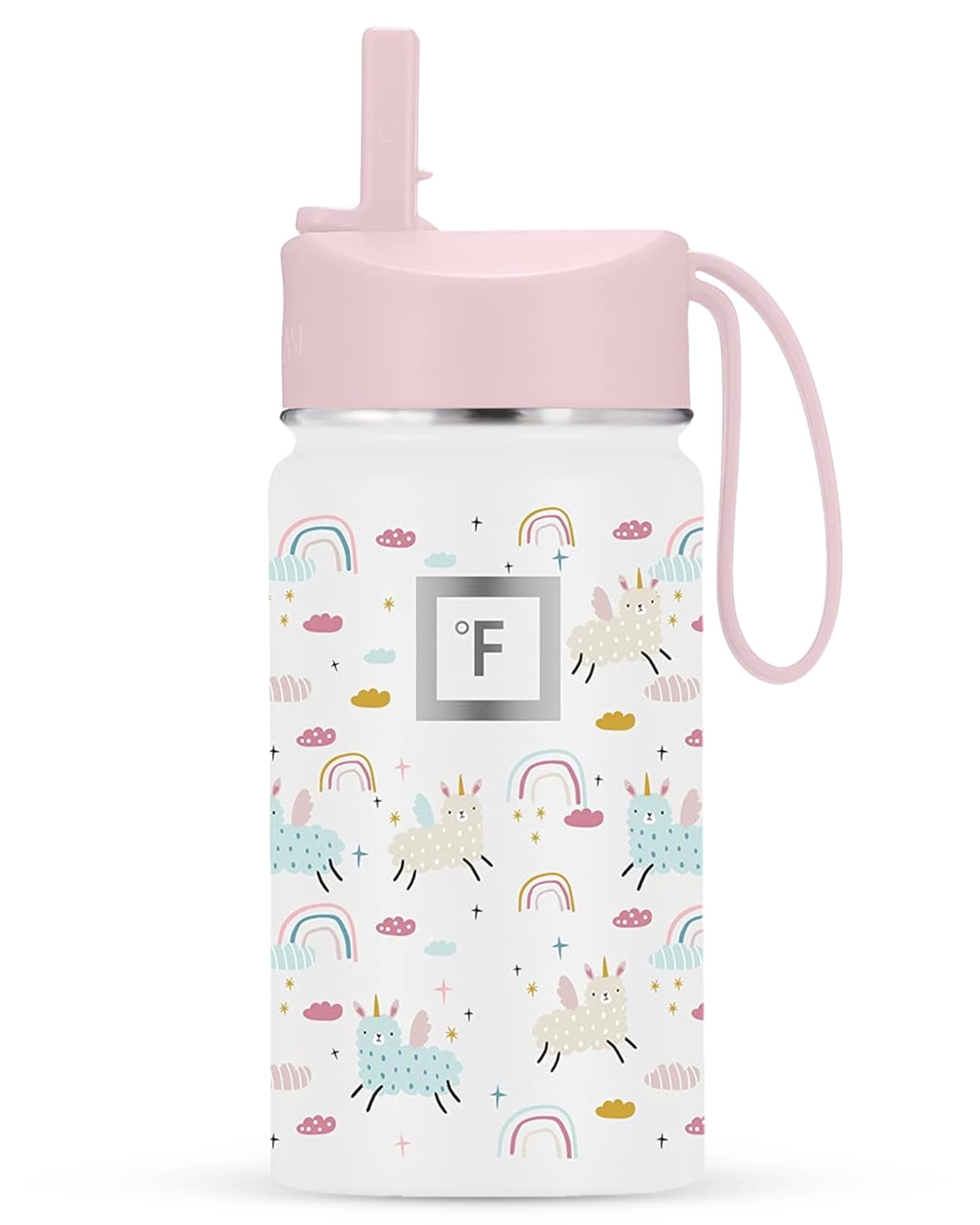 IRON FLASK Kids bottle with straw lid keeps drinks cold and prevents spills during active days.
