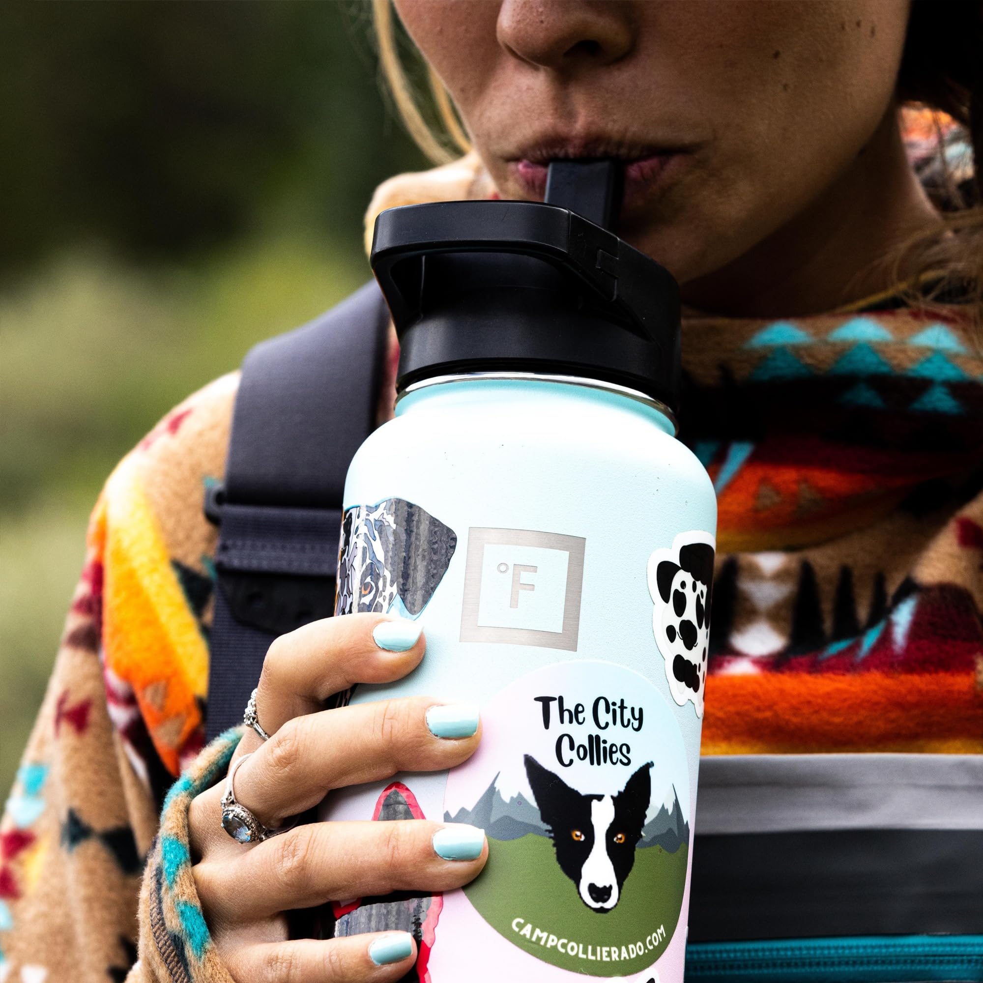 IRON FLASK outdoor adventure use showing portability and rugged build.