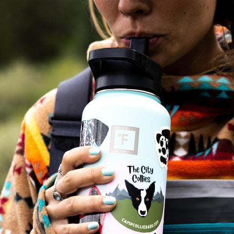 IRON FLASK outdoor adventure use showing portability and rugged build.