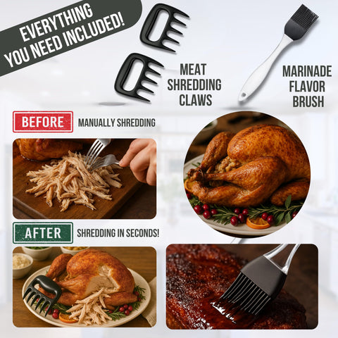 Iron Grillers cleaning brushes kit keeps tools spotless after use.
