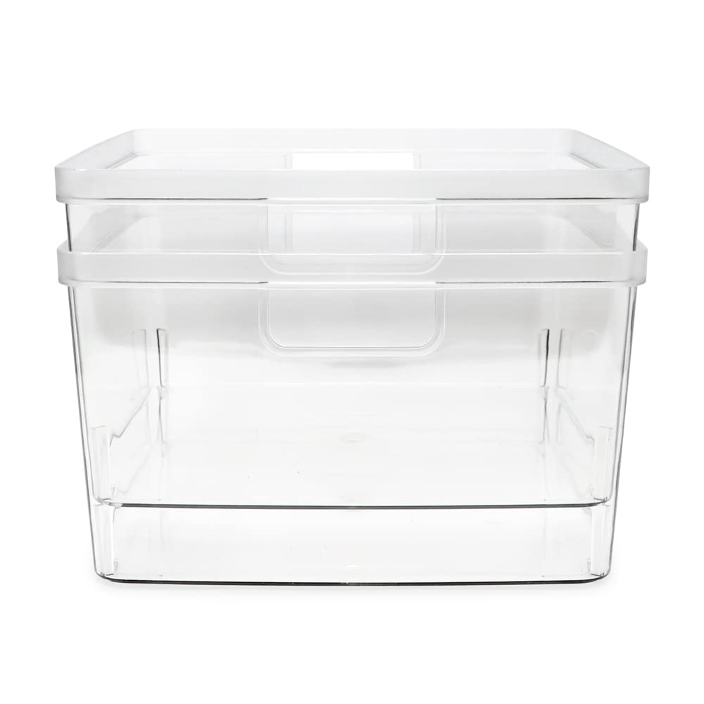 Isaac Jacobs bins clean with soap and water; do not put in dishwasher.