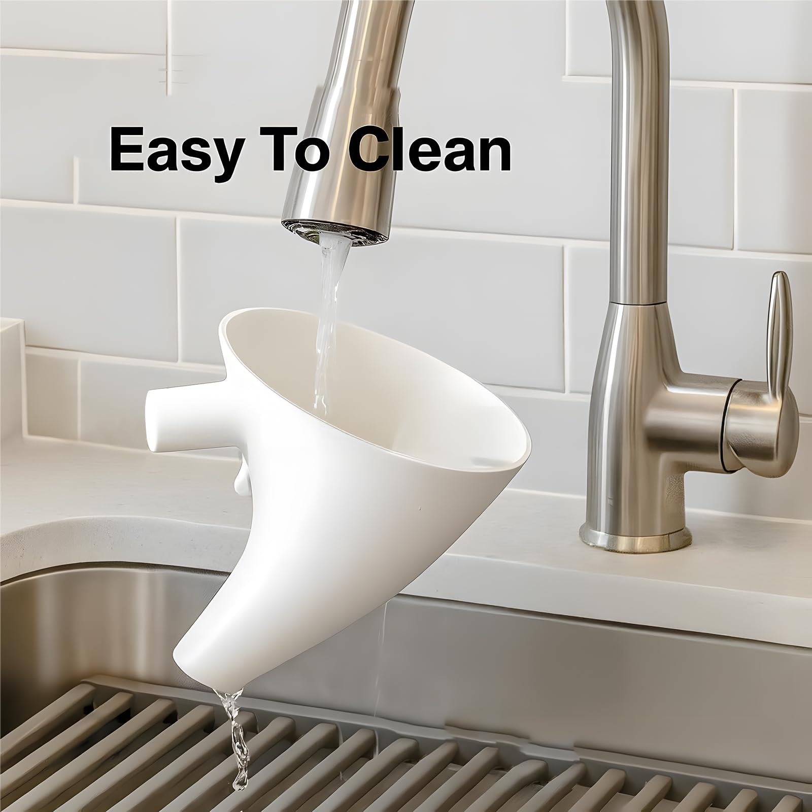 Ishenkea funnel features secure locking clip and smooth spout for spill-free use.