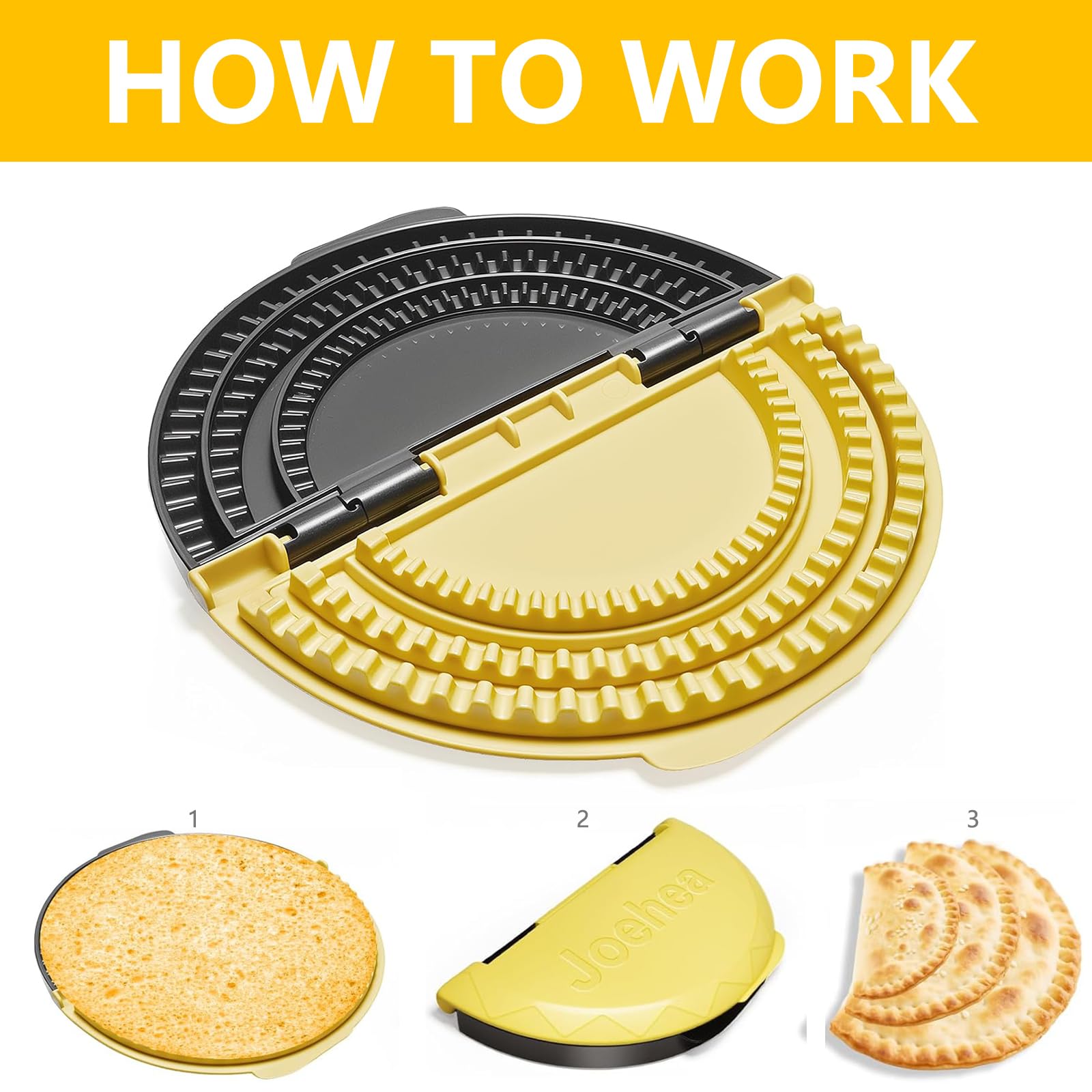 Ishenkea tortilla sealer suitable for dumplings and sandwiches with compact design.