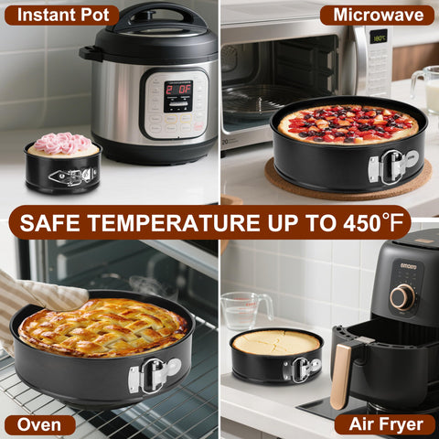 ishetao 10-inch springform pan supports big desserts with stable baking