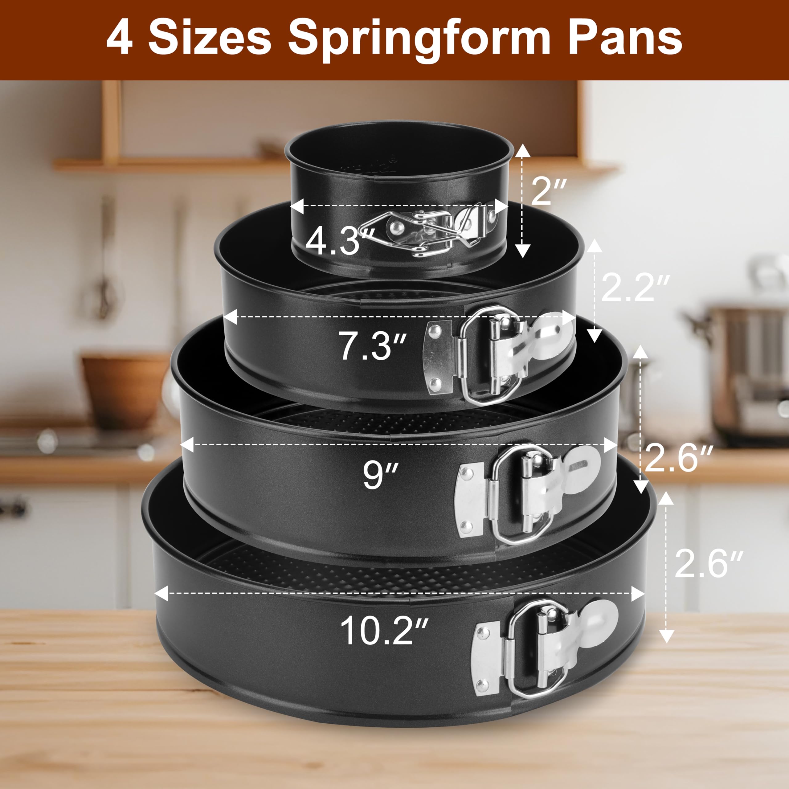 ishetao 7-inch springform pan ideal for tarts and small cakes with clean release